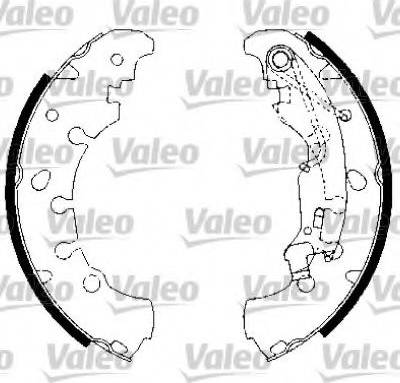 Valeo 554815 - Комплект гальм, барабанний механізм avtolavka.club