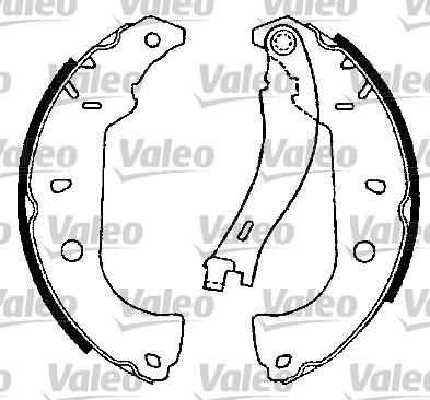 Valeo 554738 - Комплект гальм, барабанний механізм avtolavka.club