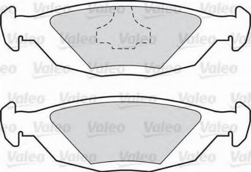 Valeo 551698 - Гальмівні колодки, дискові гальма avtolavka.club