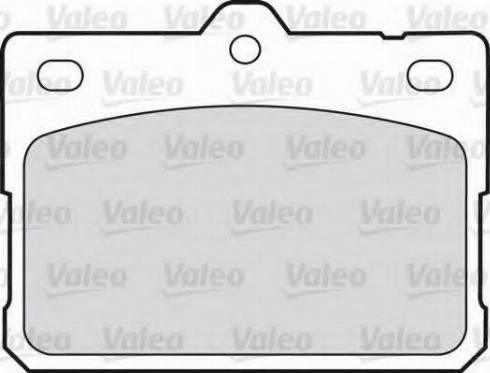 Valeo 551647 - Гальмівні колодки, дискові гальма avtolavka.club