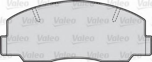 Valeo 551688 - Гальмівні колодки, дискові гальма avtolavka.club