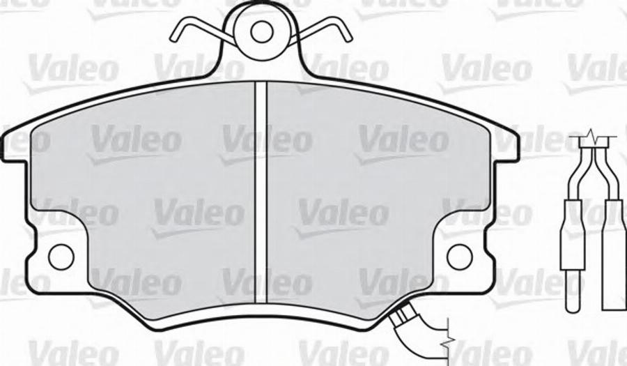 Valeo 551016 - Гальмівні колодки, дискові гальма avtolavka.club