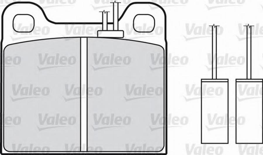 Valeo 551035 - Гальмівні колодки, дискові гальма avtolavka.club