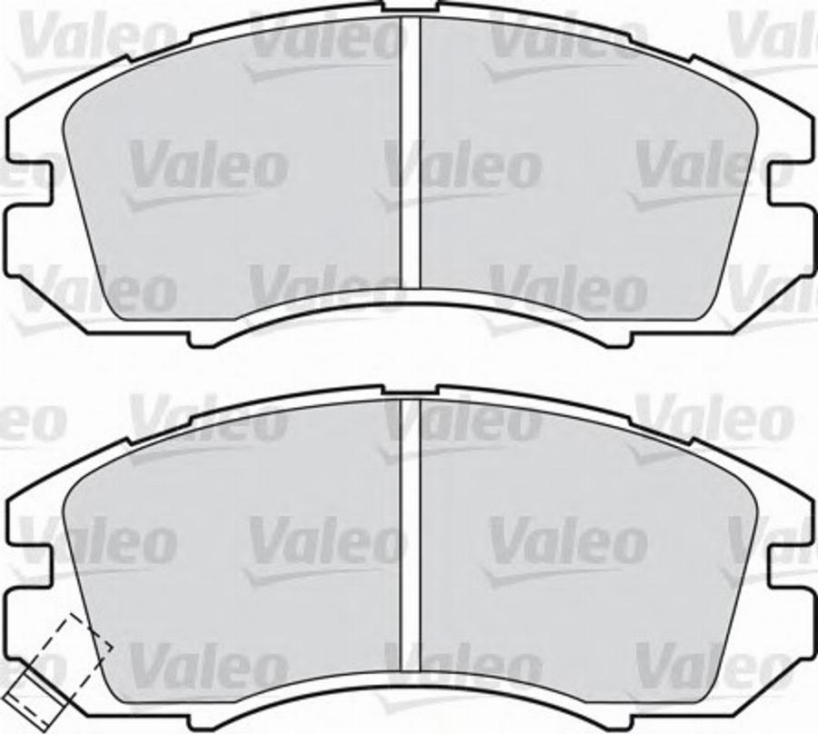 Valeo 551753 - Гальмівні колодки, дискові гальма avtolavka.club