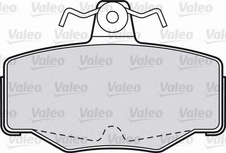 Valeo 551760 - Гальмівні колодки, дискові гальма avtolavka.club