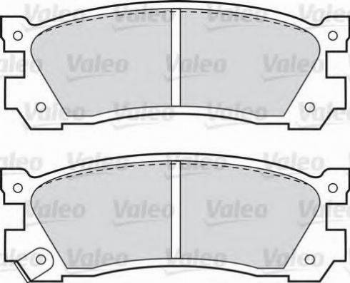 Valeo 551729 - Гальмівні колодки, дискові гальма avtolavka.club