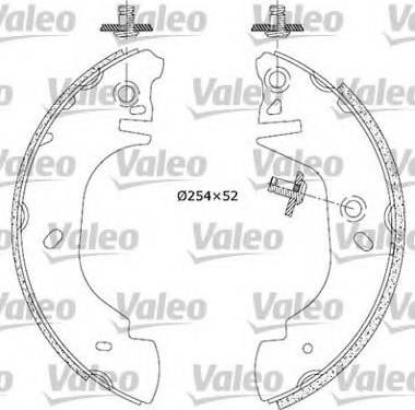 Valeo 553850 - Комплект гальм, барабанний механізм avtolavka.club