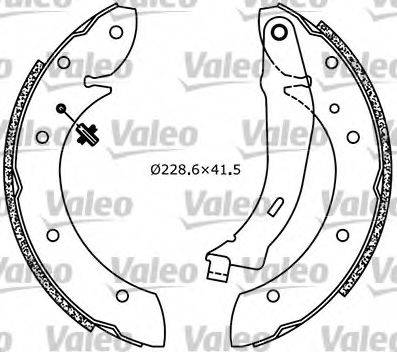 Valeo 554616 - Комплект гальм, барабанний механізм avtolavka.club