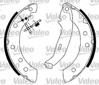 Valeo 554727 - Комплект гальм, барабанний механізм avtolavka.club