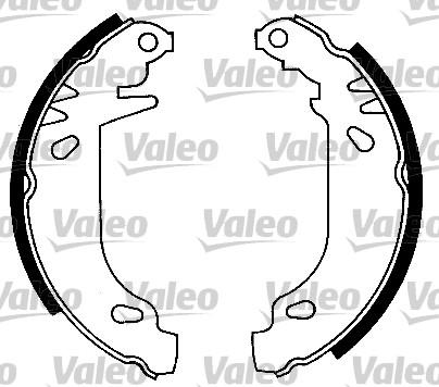 Valeo 553752 - Комплект гальм, барабанний механізм avtolavka.club