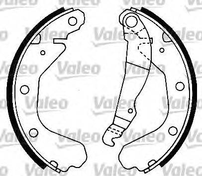 Valeo 554571 - Комплект гальм, барабанний механізм avtolavka.club