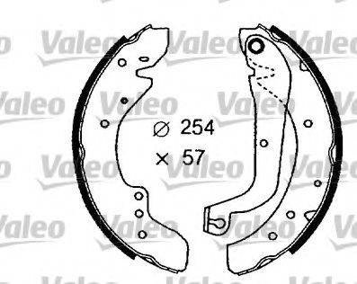 Valeo 553776 - Комплект гальм, барабанний механізм avtolavka.club