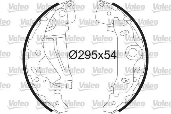 Valeo 564227 - Комплект гальм, барабанний механізм avtolavka.club