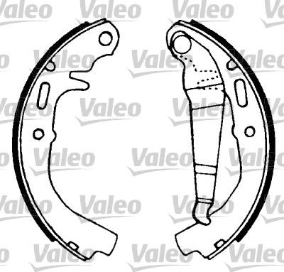 Valeo 562947 - Комплект гальм, барабанний механізм avtolavka.club