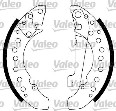 Valeo 562769 - Комплект гальм, барабанний механізм avtolavka.club