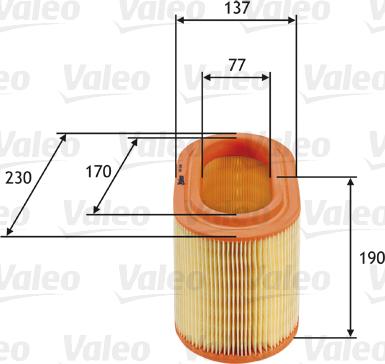 Valeo 585690 - Повітряний фільтр avtolavka.club