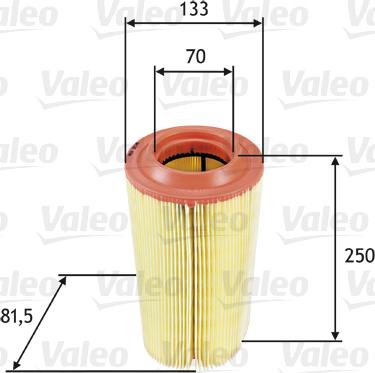 Valeo 585649 - Повітряний фільтр avtolavka.club