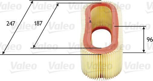 Valeo 585643 - Повітряний фільтр avtolavka.club