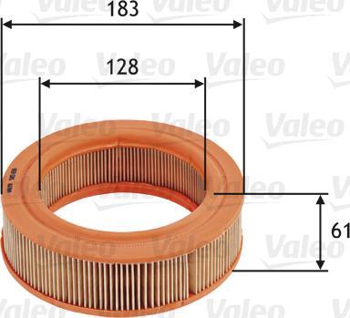 Valeo 585656 - Повітряний фільтр avtolavka.club