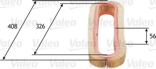 Valeo 585667 - Повітряний фільтр avtolavka.club