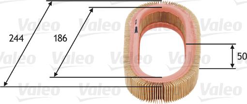 Valeo 585616 - Повітряний фільтр avtolavka.club