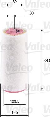 Valeo 585617 - Повітряний фільтр avtolavka.club