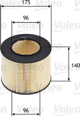 Valeo 585683 - Повітряний фільтр avtolavka.club