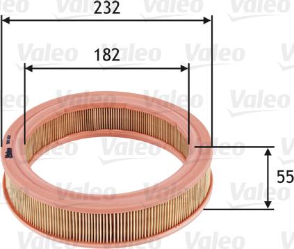 Valeo 585632 - Повітряний фільтр avtolavka.club