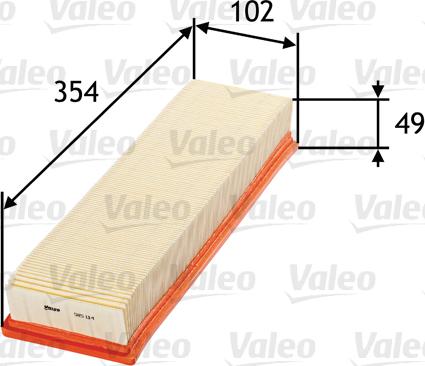 Valeo 585114 - Повітряний фільтр avtolavka.club