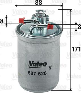 Valeo 587526 - Паливний фільтр avtolavka.club