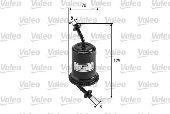 Valeo 587037 - Паливний фільтр avtolavka.club