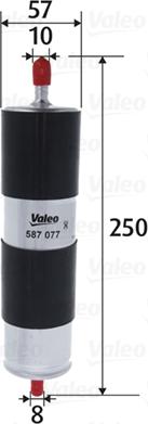 Valeo 587077 - Паливний фільтр avtolavka.club