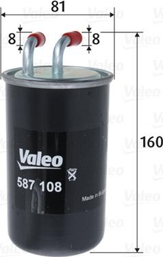 Valeo 587108 - Паливний фільтр avtolavka.club