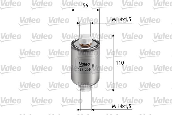 Valeo 587209 - Паливний фільтр avtolavka.club