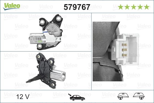 Valeo 579767 - Двигун склоочисника avtolavka.club