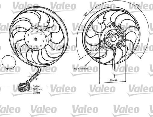 Valeo 696048 - Вентилятор, охолодження двигуна avtolavka.club