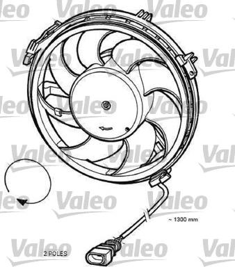 Valeo 696055 - Вентилятор, охолодження двигуна avtolavka.club