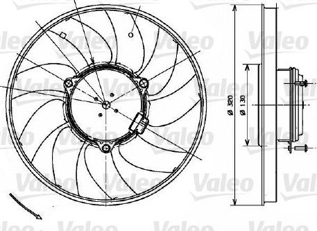 Valeo 696083 - Вентилятор, охолодження двигуна avtolavka.club