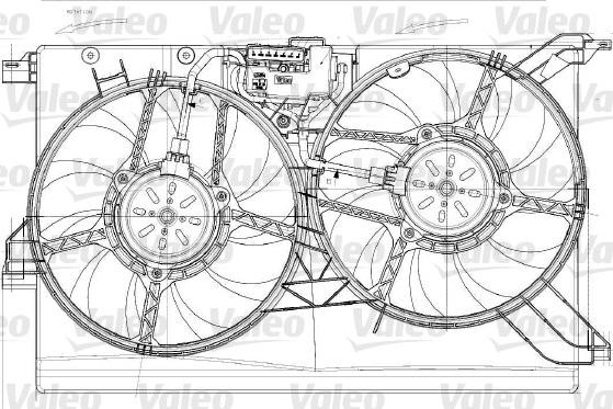 Valeo 696023 - Вентилятор, охолодження двигуна avtolavka.club