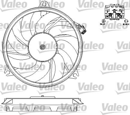 Valeo 696073 - Вентилятор, охолодження двигуна avtolavka.club