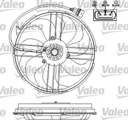 Valeo 696196 - Вентилятор, охолодження двигуна avtolavka.club