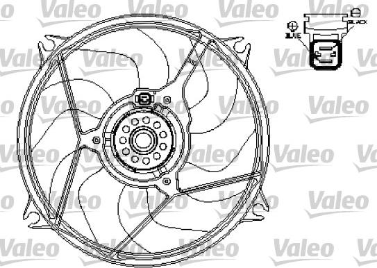 Valeo 696136 - Вентилятор, охолодження двигуна avtolavka.club