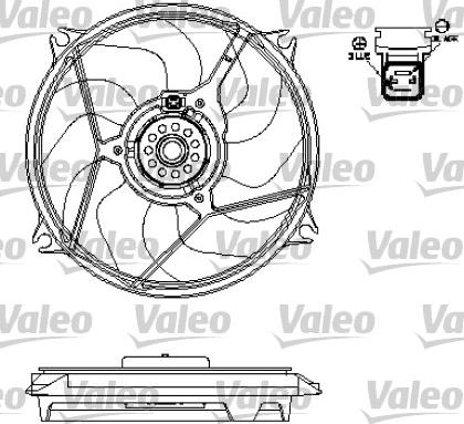 Valeo 696137 - Вентилятор, охолодження двигуна avtolavka.club