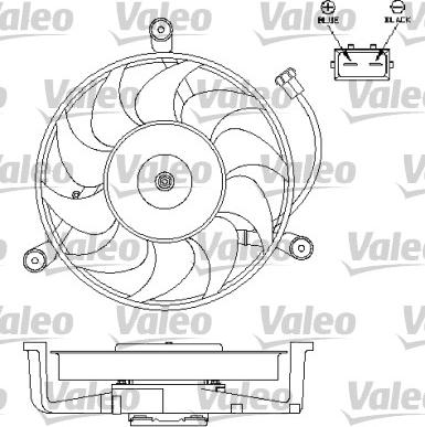 Valeo 696179 - Вентилятор, охолодження двигуна avtolavka.club