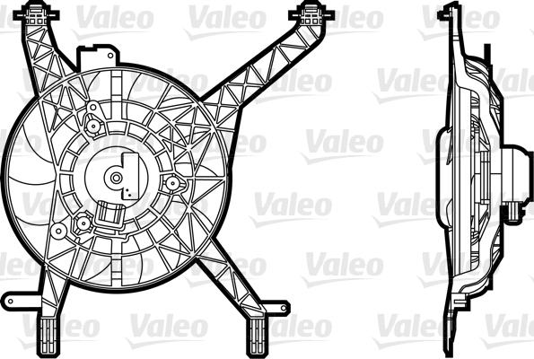 Valeo 696345 - Вентилятор, охолодження двигуна avtolavka.club