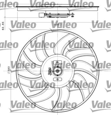 Valeo 696350 - Вентилятор, охолодження двигуна avtolavka.club