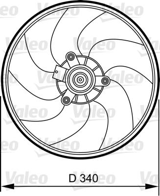 Valeo 696368 - Вентилятор, охолодження двигуна avtolavka.club
