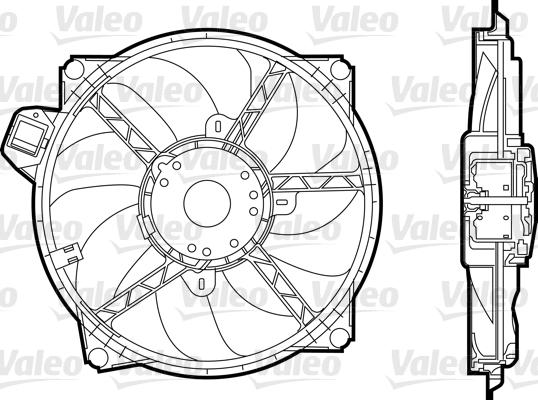 Valeo 696376 - Вентилятор, охолодження двигуна avtolavka.club
