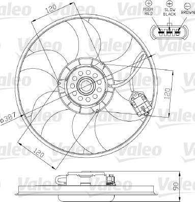 Valeo 696284 - Вентилятор, охолодження двигуна avtolavka.club