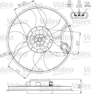 Valeo 696280 - Вентилятор, охолодження двигуна avtolavka.club